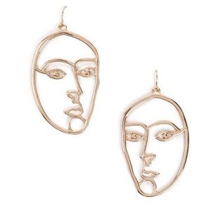 forever 21 face earrings!